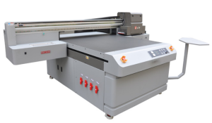 AMO UVIP 1313 LED UV Flatbed Printer With Max 12pcs Ricoh& 8pcs Kyocera Printheads