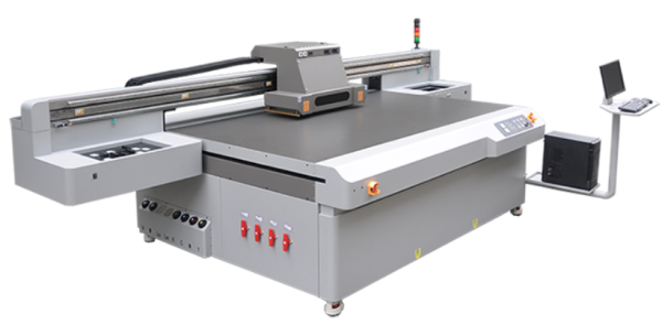 AMO UVIP 2513 LED UV Flatbed Printer With Max 12pcs Ricoh& 8pcs Kyocera Printheads